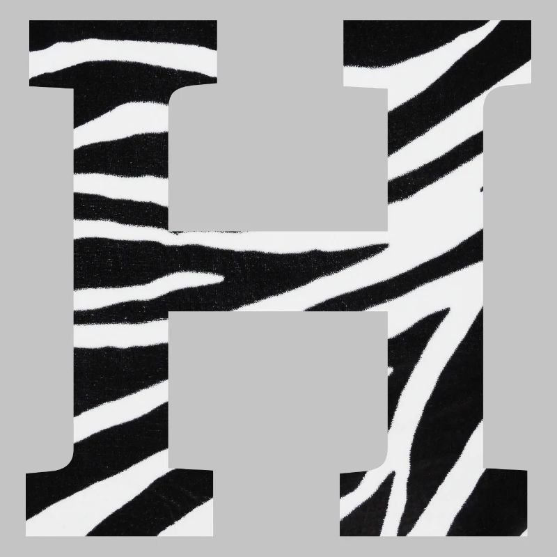 Buchstabe h Zebra