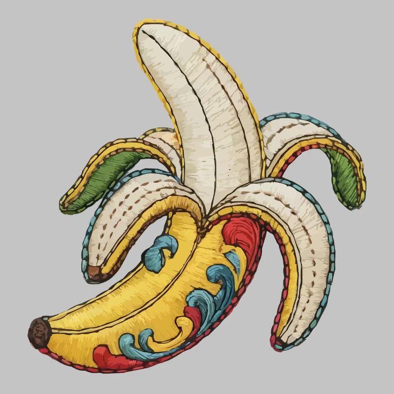 Broderie banane