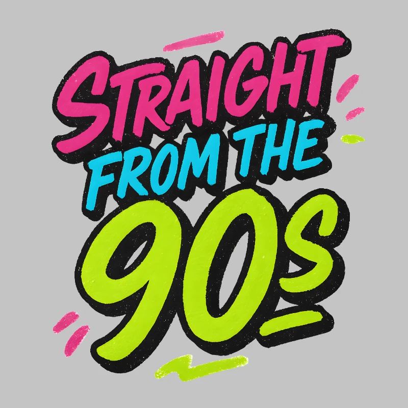 Straight from the 90s – Neon Graffiti Style Throwb
