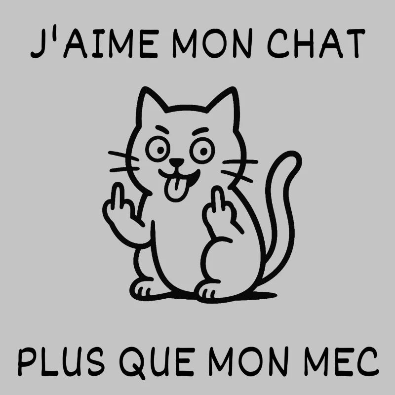 J'aime mon chat, plus que mon mec