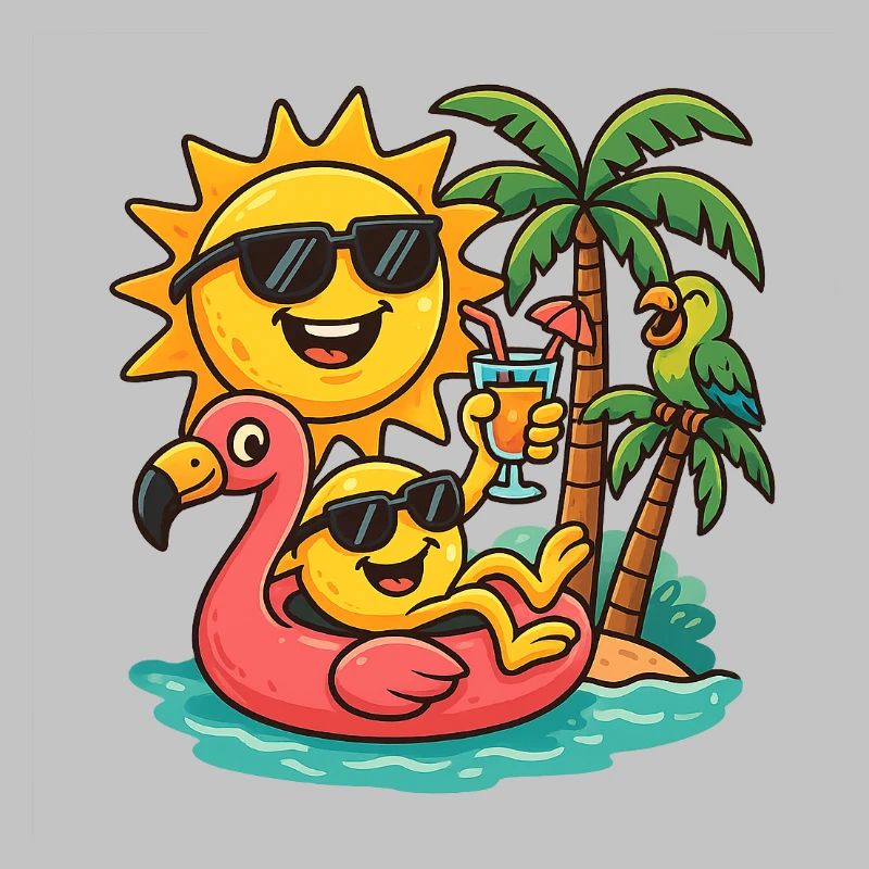 Off to the beach in a good mood