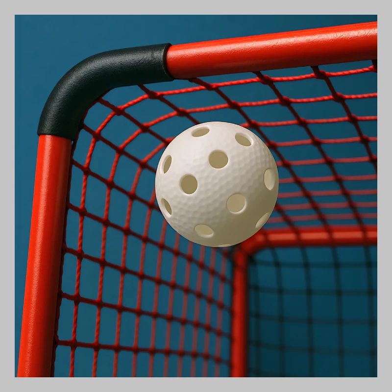 Sport - Floorball, ballon dans les buts