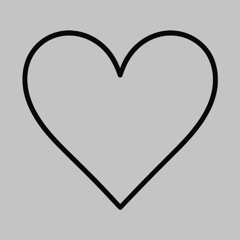 Basic Herz schwarz