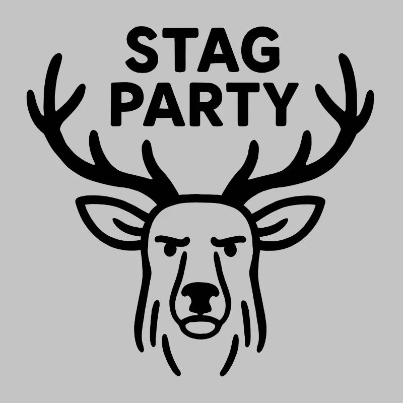 Stag Party – Bold Antlered Stag Graphic