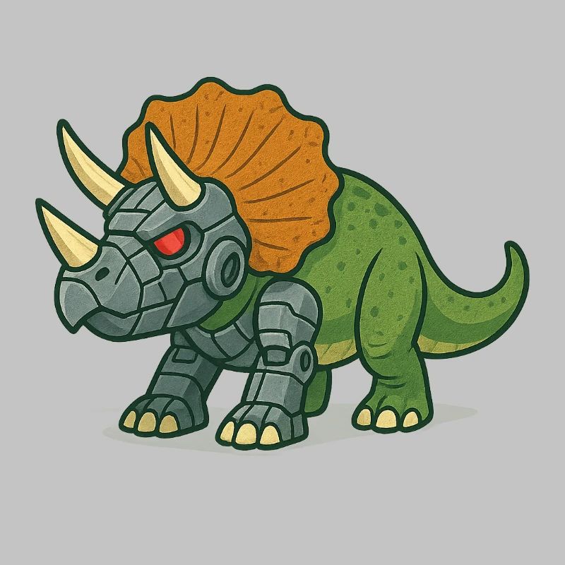 Transformation du robot tricératops