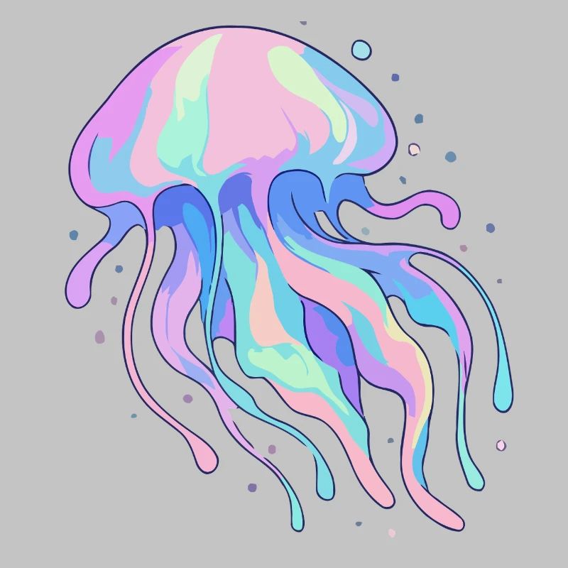 Pastel jellyfish