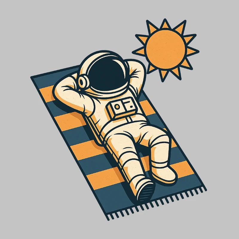 Astronaut im Urlaub