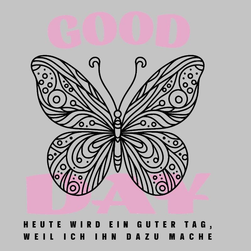Bonne journée avec Butterfly – Design positif