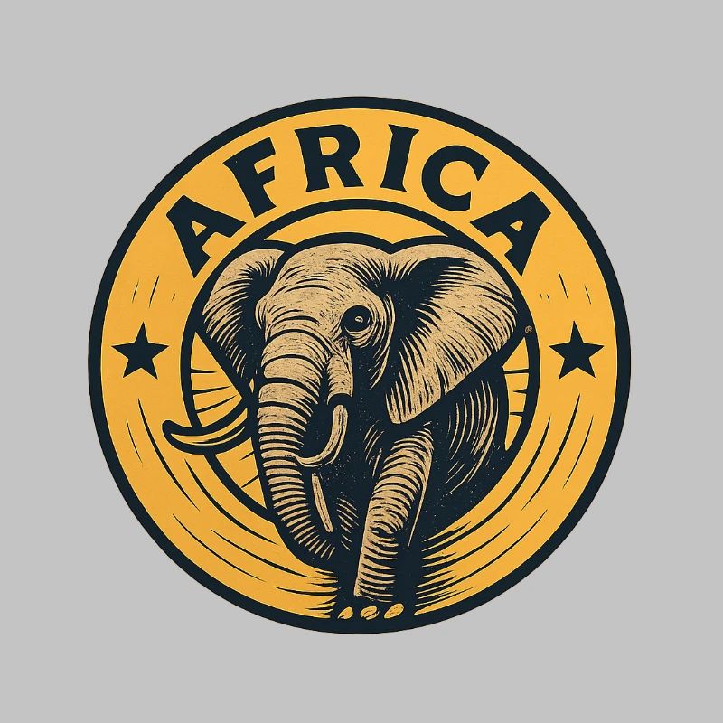 Elephant in a circle Africa