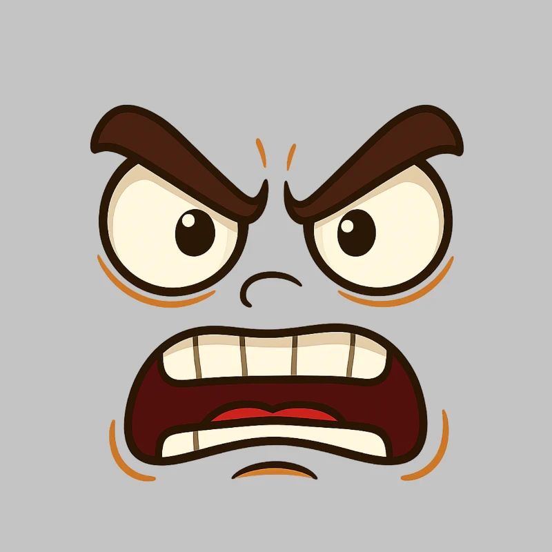 Böse oder Verärgert? Jedenfalls markantes Gesicht