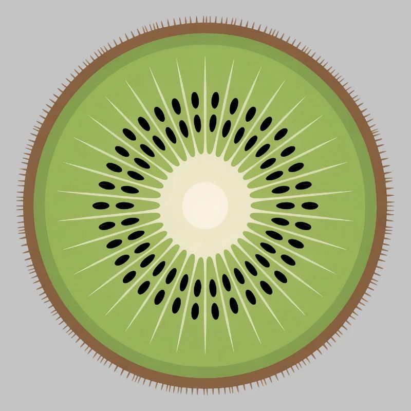 Kiwi Slice Pop Art Fruit Graphic
