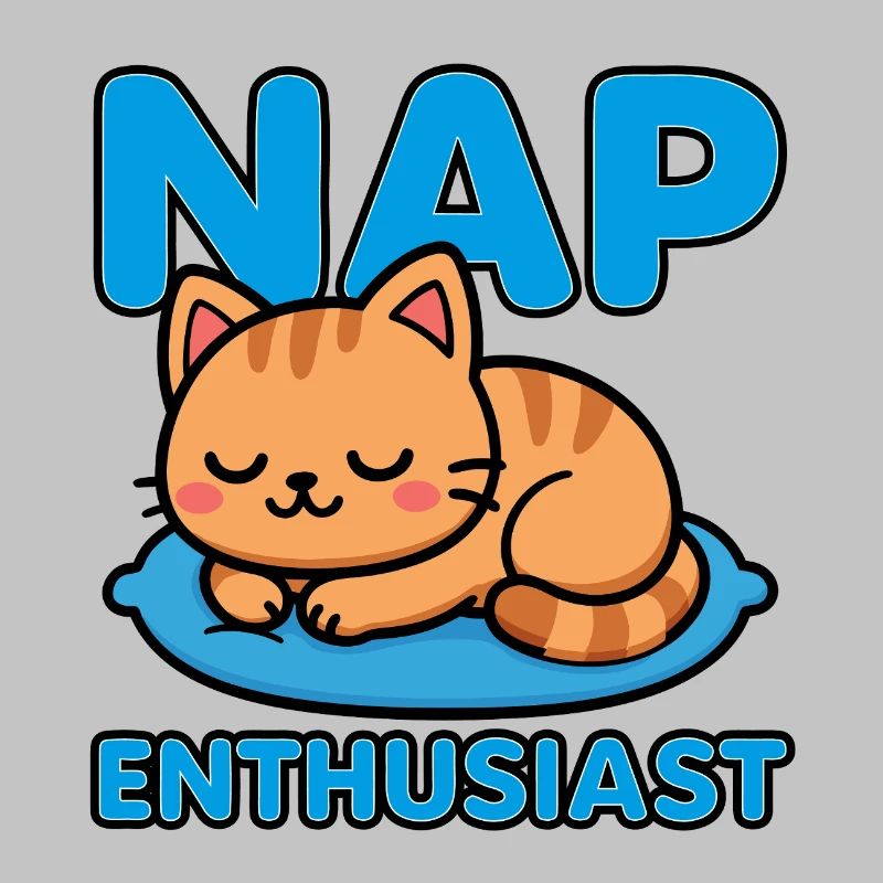 Nap Enthusiast | Cute Cat Lover Sleeping Kitten