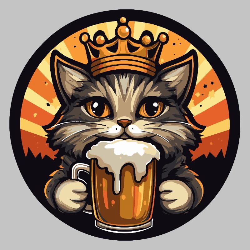 Katze Bier