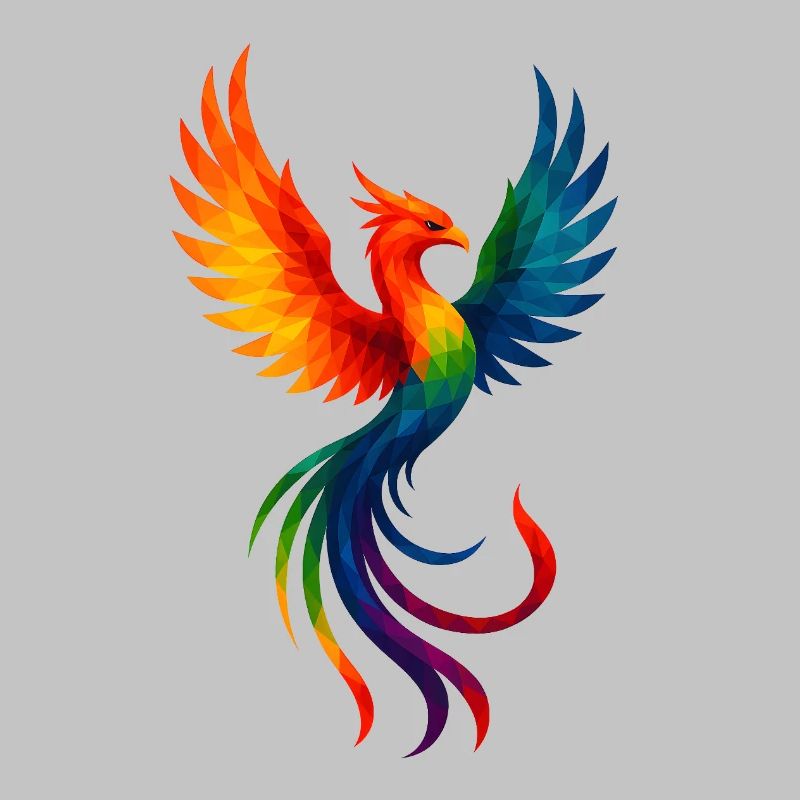 WPAP Stil Tiere - Phönix