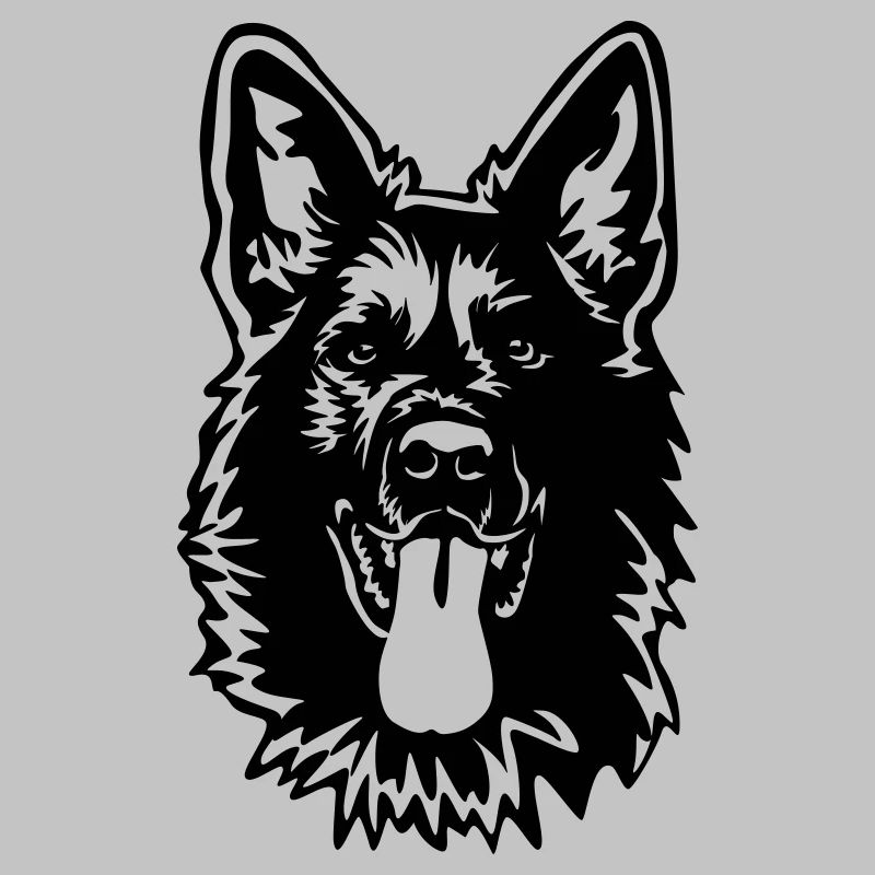 German Shepherd Head