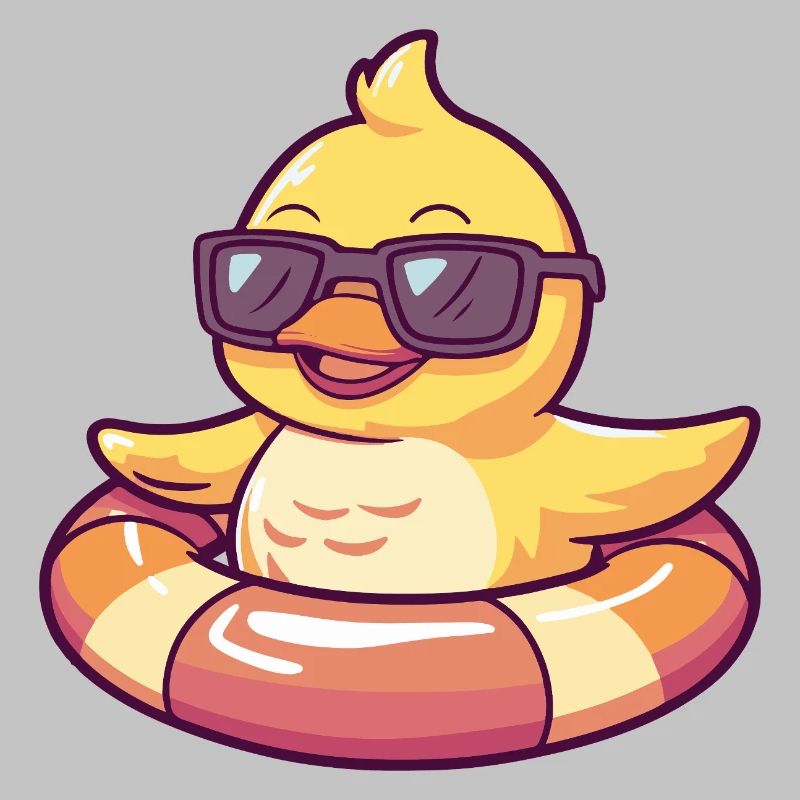 Bande dessinée de canard Cool