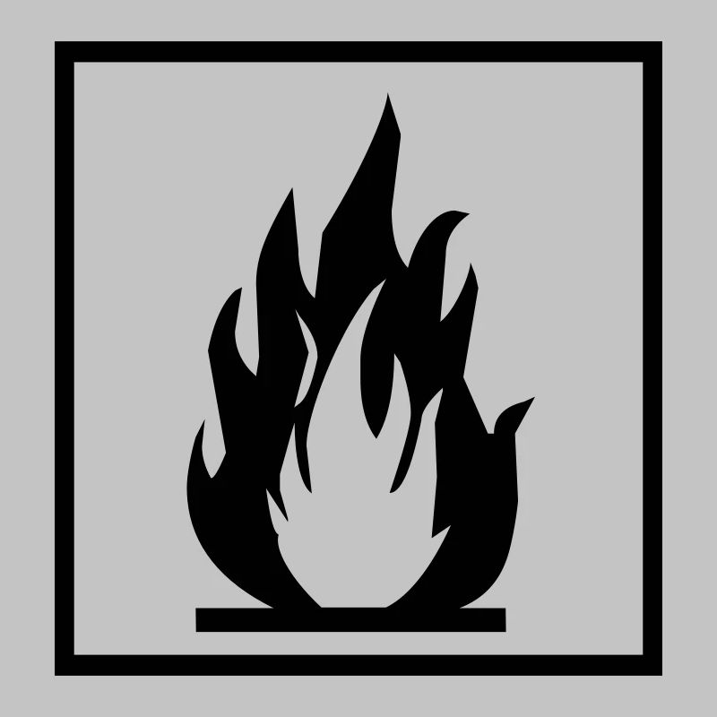 Brennbar flammable