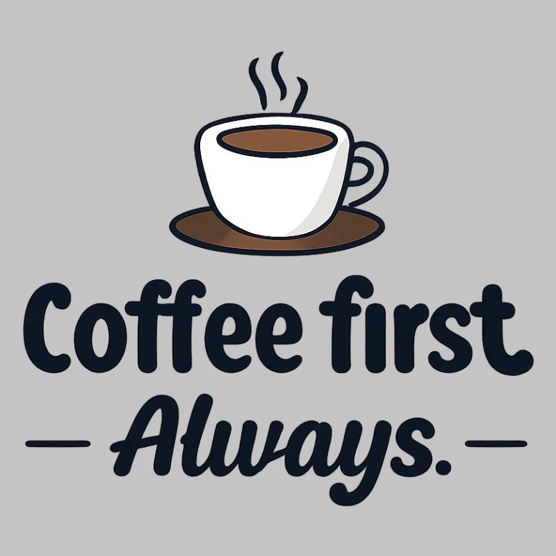 Coffee first