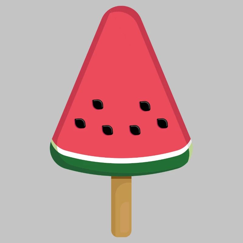Tranche de popsicle à la pastèque