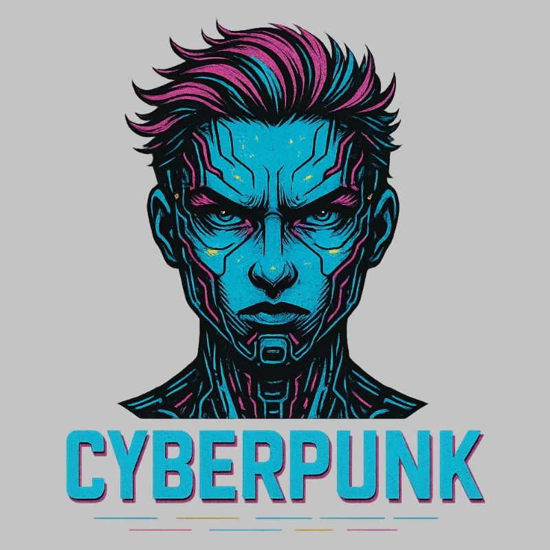 Conception d’avatar numérique cyberpunk