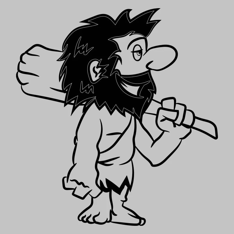 Steinzeitmensch witzig comic