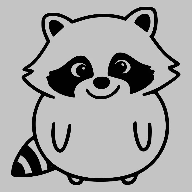 Waschbär als Vektorgrafik