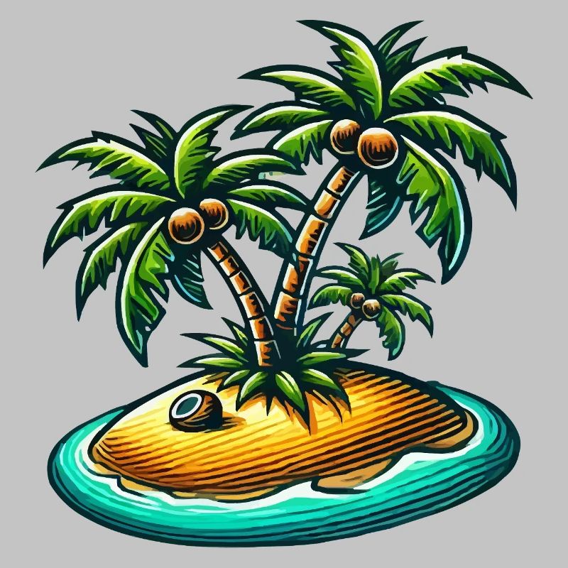 Island Palm Trees