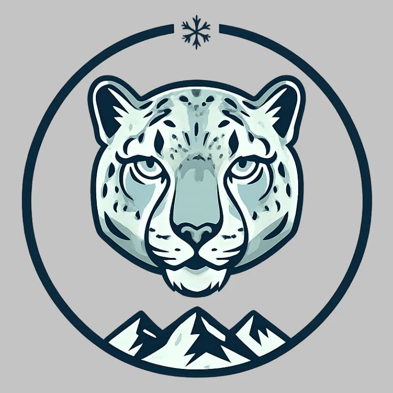 Mountain snow leopard