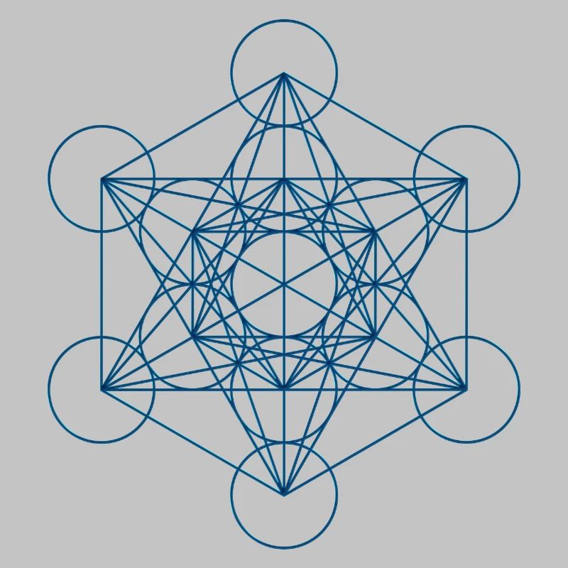Metatron's Cube - blue