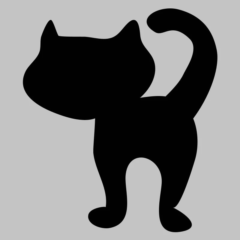 Kätzchen Silhouette von Patjila