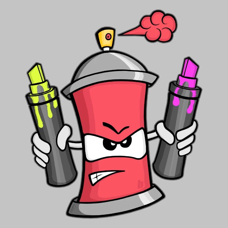 Graffiti Spray Can (red)