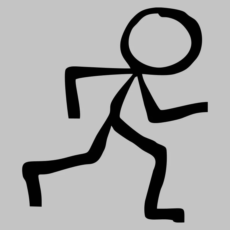 Strichmännchen Läufer läuft