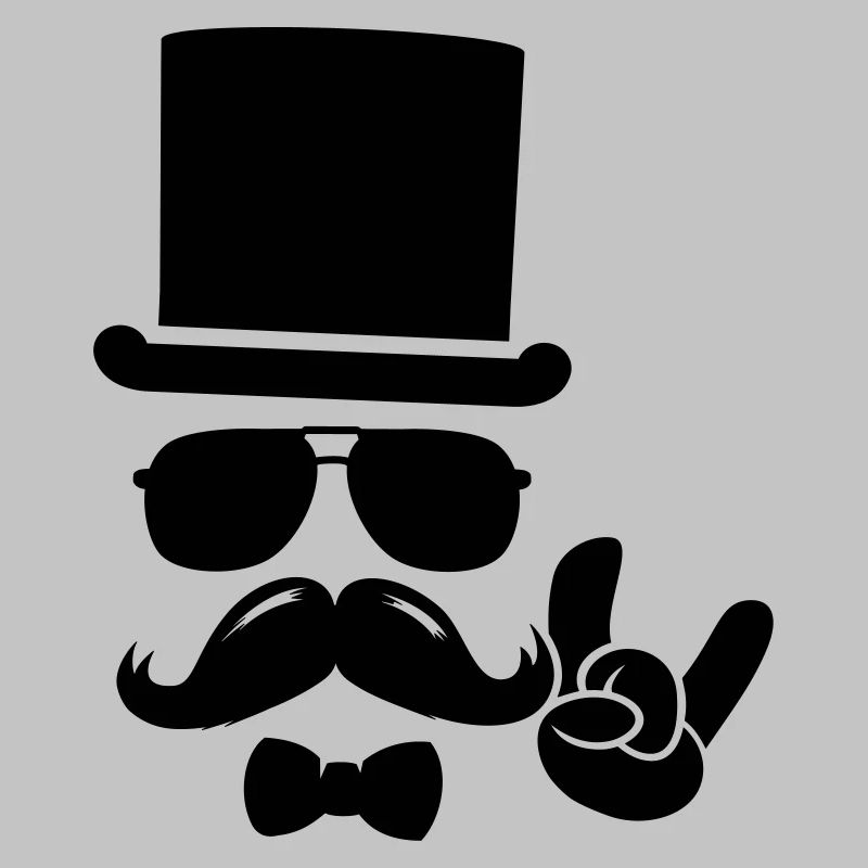 Moustache Groom boss retro hipster