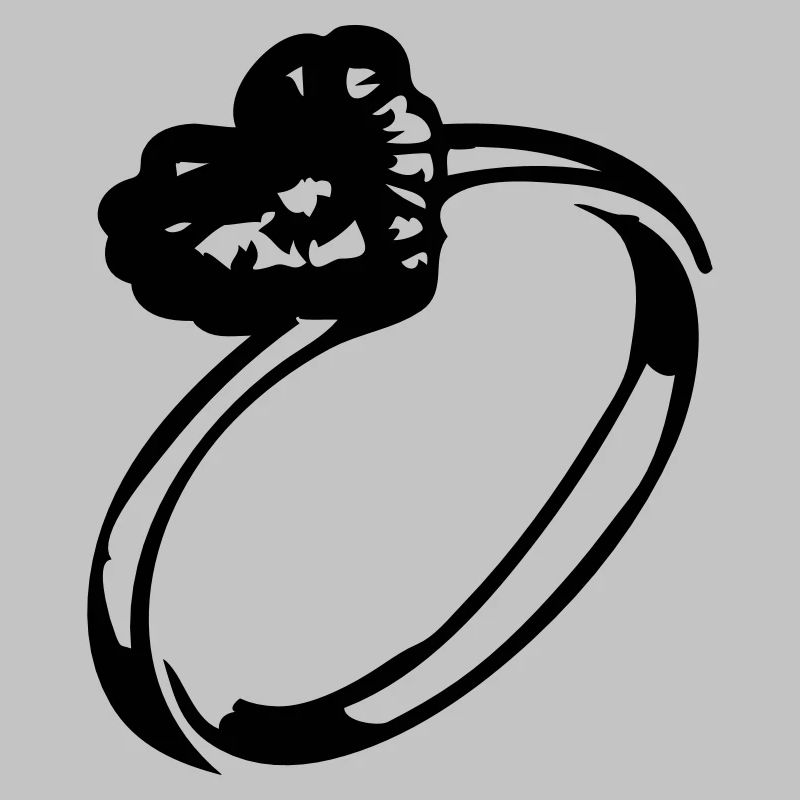 bague en diamant de coeur