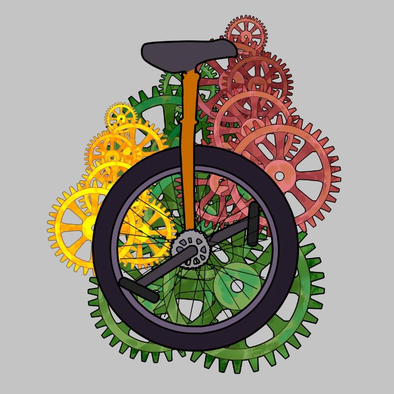Machine monocycle technique Roue Roue Vélo
