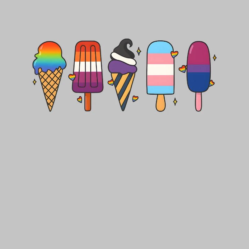 Conception de crème glacée LGBTQ Pride – Love Diversity CSD