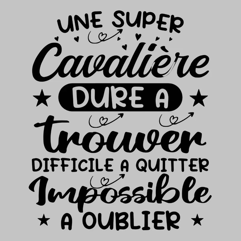 Une Super Cavalière - Cadeau cavalière