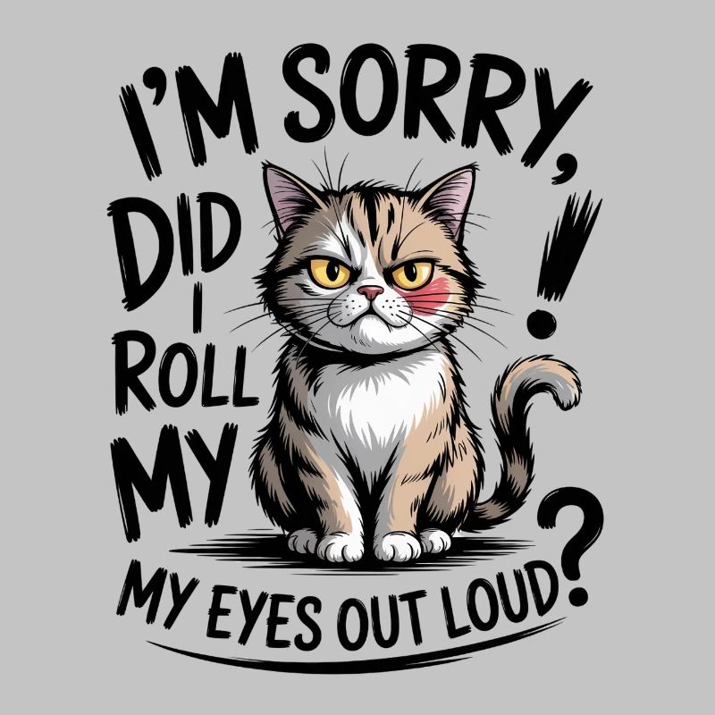 Cat humor I rolled my eyes uu loud