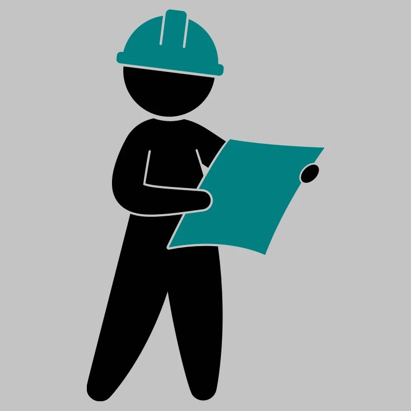 Ein Ingenieur auf einer Baustelle
