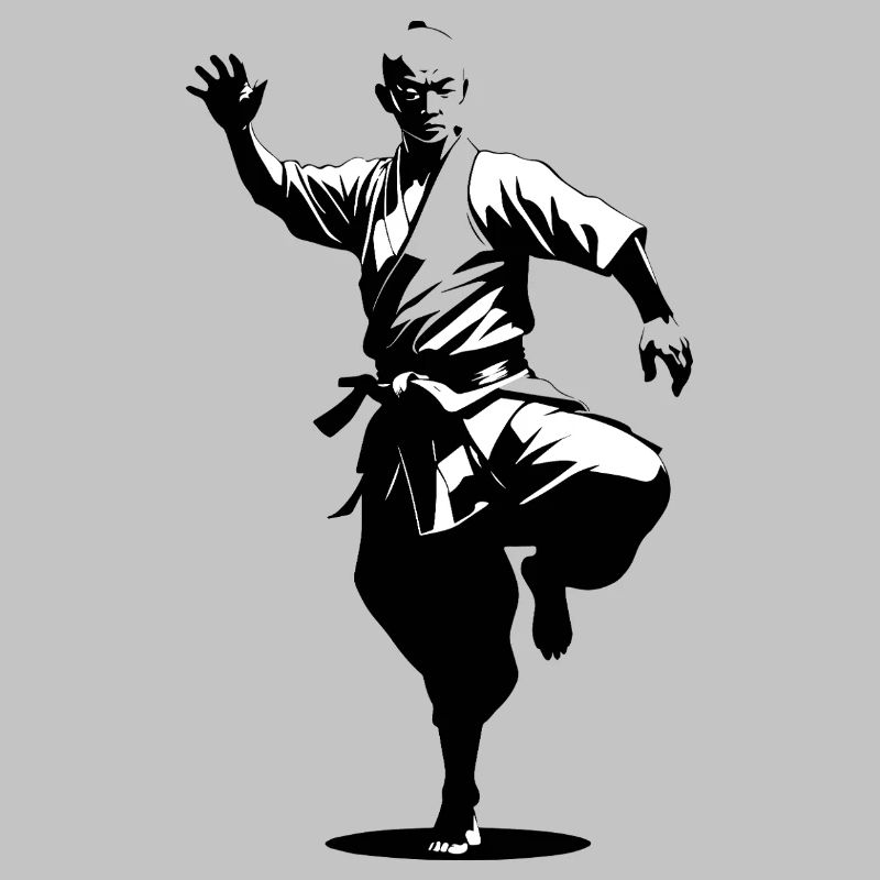 Moine Shaolin - Arts Martiaux Sticker
