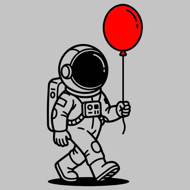 Astronaut with balloon