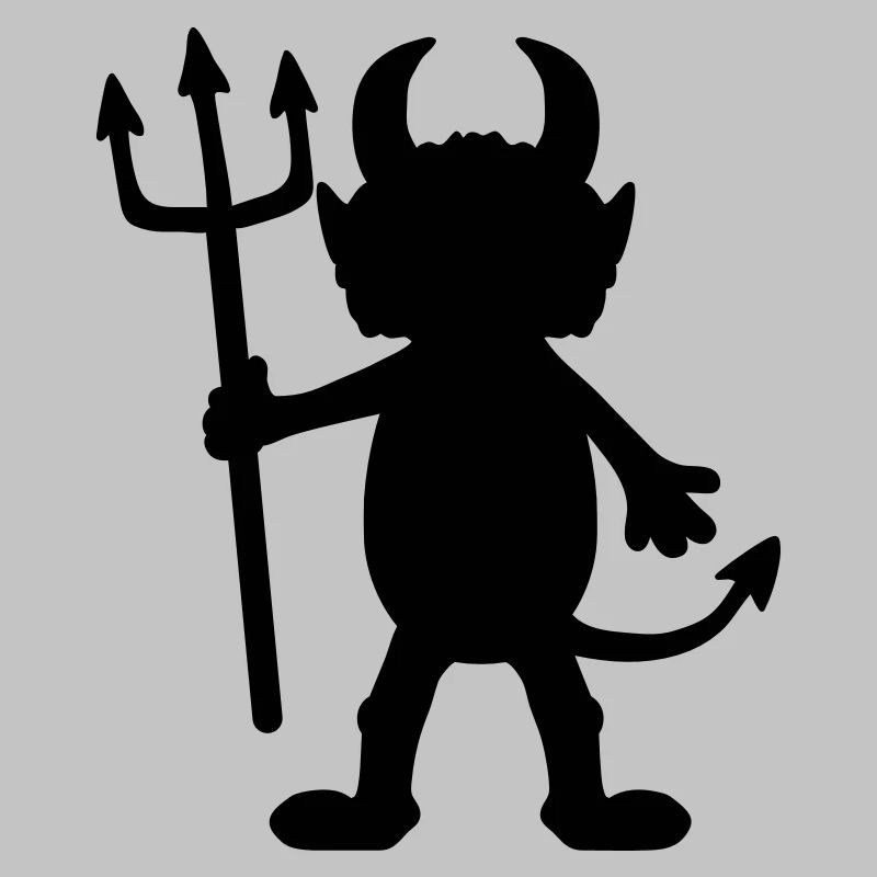 Teufel Mann Cartoon Figur