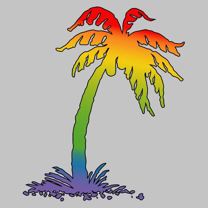 Rainbow Palm noir