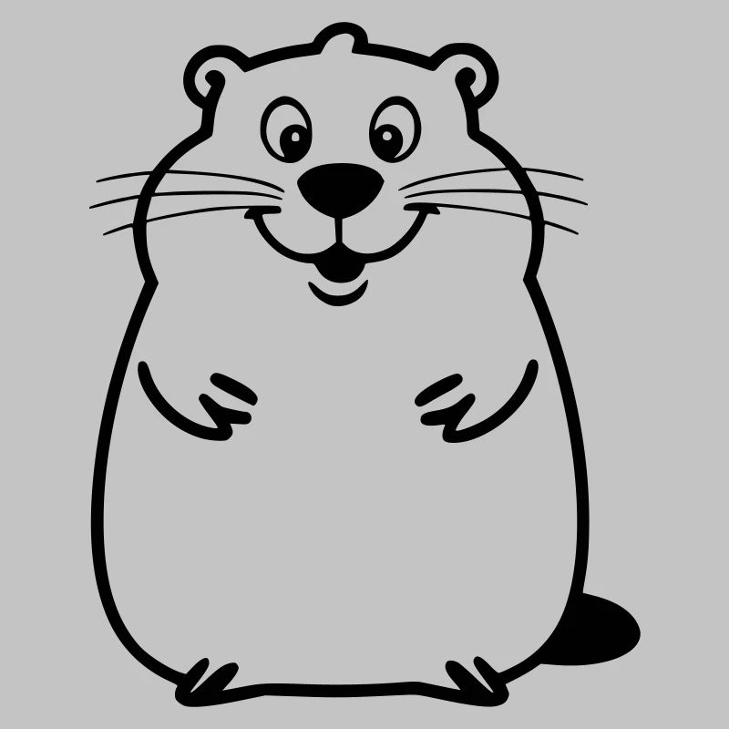 Castor potelé comme illustration vectorielle