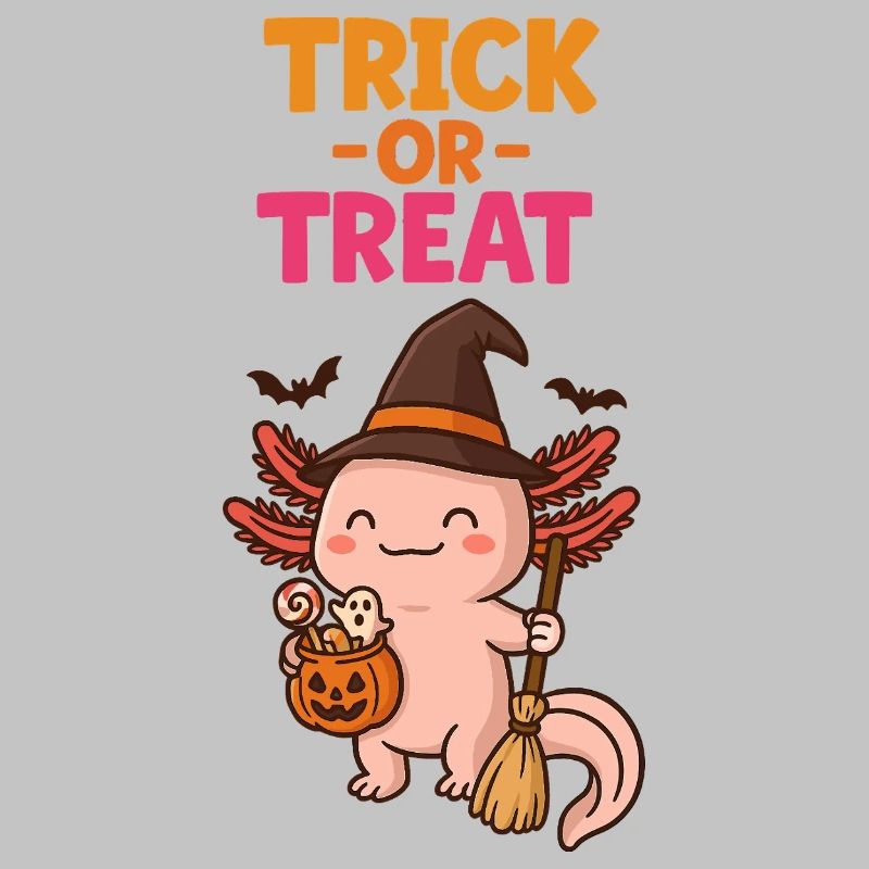 Axolotl Süßes oder Saures Halloween