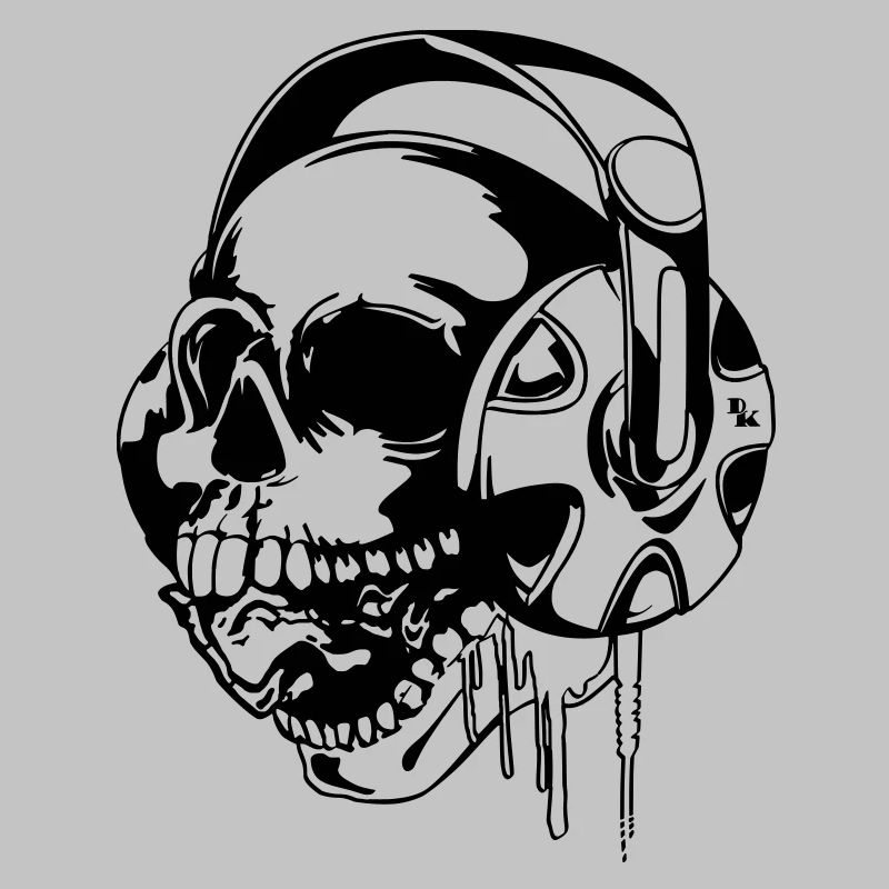 skull music vect 2 by dk