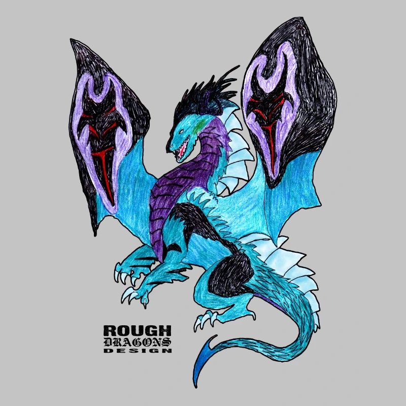 Chemise de Dragon, Dragon, dessinés à la main,