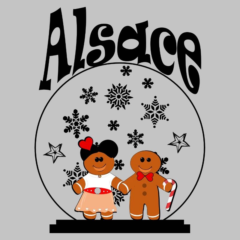 T-Shirt-Accessoire: Elsässer Weihnachtskugel