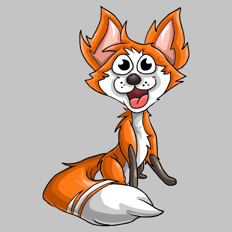 Lachender Fuchs