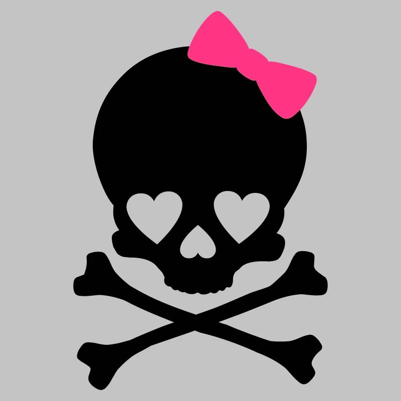 Kleinen Mädchen Totenkopf